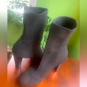 Charles David fabric booties.